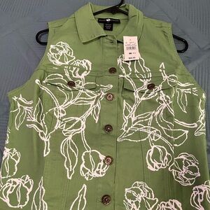 Matching vest and jeans set